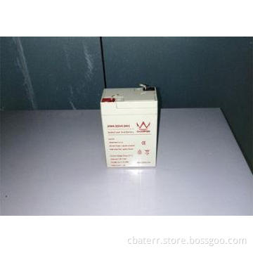 SLA AGM 4 ah Sealed Lead Acid Battery 6 Volt For Solar Stre